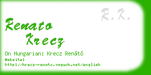 renato krecz business card