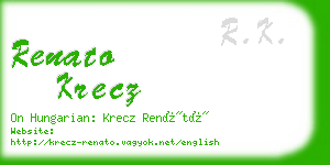 renato krecz business card